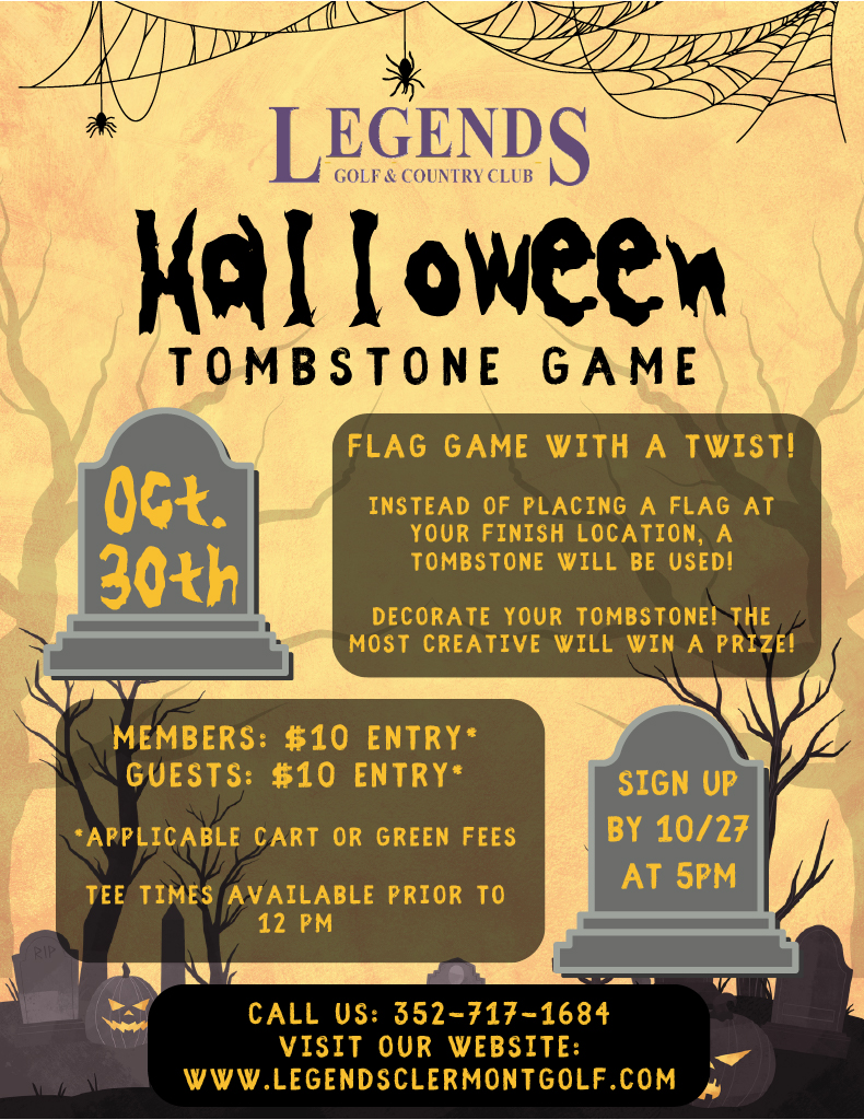 2026 Legends Halloween Tombstone Game